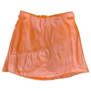 Vibrant Orange Mini Skirt
